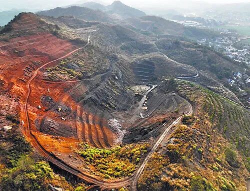 萍乡废弃矿山项目修复效果（图片由江西省金控投资集团提供）